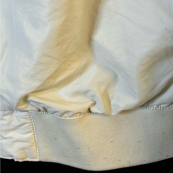 H&M White XL Bomber Jacket Zip - Picture 5 of 9